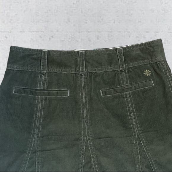 Athleta Whenever Corduroy Skirts Dark Green Size 2 Academia Preppy School Girl - Picture 5 of 11